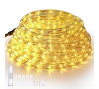Forever Speed 14M LED Rope Lights Outdoor Warm White, 504LEDs Waterproof Rope Lights for Outdoor, Decoration and Lighting LED Light Rope for Halloween, Garden, Christmas, Wedding, Party