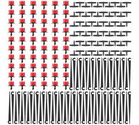 Forever Speed 180Pcs Automatic Drip Irrigation Kit,Garden Irrigation Systems,Including Adjustable Micro Dripper,Tee-Connector,Hose Support Stakes for 4/7mm Hose Irrigation System