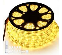 Forever Speed 30M LED Rope Lights Outdoor Warm White, 1080LEDs Waterproof Rope Lights for Outdoor, Decoration and Lighting LED Light Rope for Halloween, Garden, Christmas, Wedding, Party