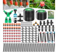 Forever Speed 315 Pcs Irrigation System Kit Garden Watering System,60 m + 15 m Irrigation Pipes,Drip Irrigation System Automatic Irrigation System for Greenhouse, Yard, Lawn, Plant