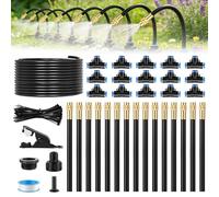 Forever Speed 360° Automatic Irrigation System Kit 15M,Garden Irrigation System with Adjustable Nozzles,Drip Irrigation System for Greenhouses,Gardens,Lawn,Balcony