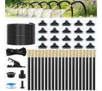 Forever Speed 360° Automatic Irrigation System Kit 20M,Garden Irrigation System with Adjustable Nozzles,Drip Irrigation System for Greenhouses,Gardens,Lawn,Balcony