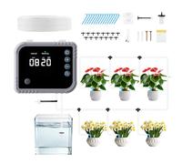 Forever Speed Automatic Watering System Indoor,USB Charging Plant Drip Irrigation Kit,Self Watering System for 15 Plants with LED Display $ Programmable Water Timer
