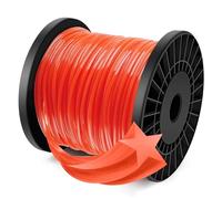 Forever Speed Grass Trimmer Line, Trimmer Wire for Weed Trimmings Thread Lawn Trimmer Nylon Thread 5-edge Diameter 2.8 mm x 100 meters - Orange