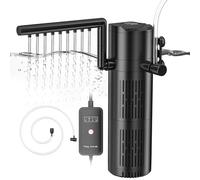 Forever Speed Internal Fish Tank Filter Aquarium Filter with UV Steriliser 6W, 5-in-1 Quiet Fish Tank Filter Pump for 20-100L Aquariums (500L/H)
