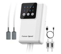 Forever Speed Rechargeable LED Aquarium Air Pump, Adjustable Air Pump for Aquariums with 2 Outlets for Outdoor Fishing 2200mAh Battery 3W 240L/H