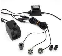 Forever Speed Submersible Water Pump 1500L/H Fountain Pump with Lighting 3 White