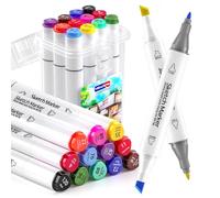 Forever Speed Textile marker, refill textile airbrush or as a normal textile pen, 12 colours with thick and thin tip, for textiles of all kinds