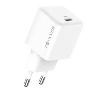 Forever USB-C 30W Power Delivery GaN Fast Wall Charger, White