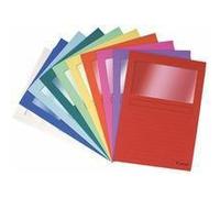 Exacompta - Ref 50100E - Forever Collection - Window Folders - 220 x 310mm in Size, Suitable for A4 Documents, 120gsm Recycled Board - Assorted Colours (Pack of 100)