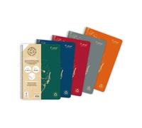 Forever Wirebound Notebook Lined 90gsm A4 Assorted Pack of 5 68406C