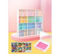 Forever Young 60pcs Diamond Art Trays with Lids & Stand, Diamond Painting Accessories, 2-in-1 Diamond Art Tray & Beads Storage, Adults