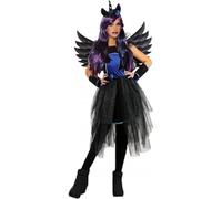 Forever Young Adult Ladies Dark Unicorn Princess Fancy Dress Halloween 4 Piece Costume Girls (Extra Large)