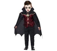 Forever Young Boys Classic Vampire Dracula Halloween Fancy Dress Costume with Cape (3-4 years)