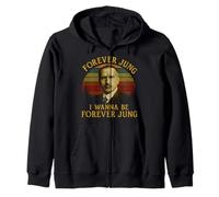 Forever Young | Carl Gustav Jung Retro Design 2025 Zip Hoodie