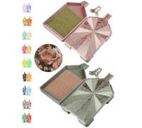 forever young Crystalline Diamond Art Trays with Lids Diamond Painting Accessories, 2-Piece Diamond Painting Trays with Lids, Silky Diamond Art Accessories and Tools, Rose Dune