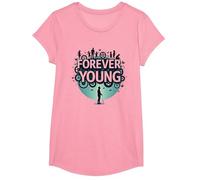 Forever Young: Don't Let The Old Man in Vintage Graphic T-Shirt, Girls, Pink, XS