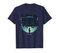 Forever Young: Don't Let The Old Man in Vintage Graphic T-Shirt, Men, Navy, 6XL