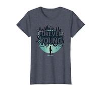 Forever Young: Don't Let The Old Man in Vintage Graphic T-Shirt, Women, Heather Blue, L