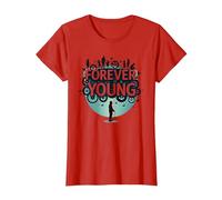 Forever Young: Don't Let The Old Man in Vintage Graphic T-Shirt, Women, Red, L