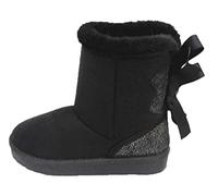 Forever Young Girls Warm Winter Ankle Boot Fur Lined Grip Sole Casual Kids Shoes (Black, numeric_1_point_5)