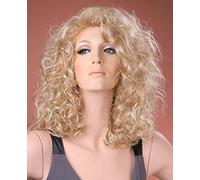 Forever Young Ladies Long Bouncy Curls Dark Blonde Curly Fashion Wig