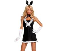 Forever Young Ladies Sexy Bunny Tuxedo Hostess Costume Fancy Dress Outfit (UK Size 10)