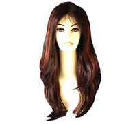 Forever Young Long Ladies Wig Auburn Red & Dark Brown Blend Straight Sleek Bangs