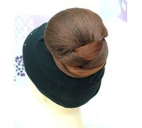 Forever Young Premium Clip In Bun Hairpiece Valley Construct - Glamorous Style in an Instant (Valley Bun Honey Brown 4/130H30#)
