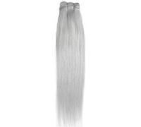 Forever Young Premium Weft Human Hair Extension Full Head Weft Silver Grey 18"