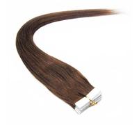 Forever Young Seamless Tape in 100% Virgin Human Hair Extensions Medium Brown 4# (18")