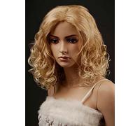 Forever Young UK Ladies Long Golden & Light Blonde Mix Wig Luscious Curly Style