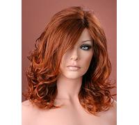 Forever Young UK Ladies Long Wig Soft Waved Curls Auburn Fashion Wig