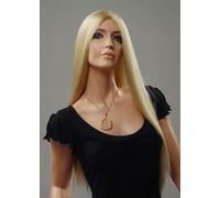 Forever Young UK Lady XXX Long Platinum Blonde Fashion Wig without Fringe. Amazing Vogue Wigs UK!