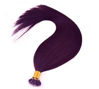 Forever Young UK Nano Ring Tip Remy Human Hair Extensions Pack of 50 strands in 24 inch Length (Plum Red 99J#)
