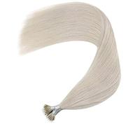 Forever Young UK Nano Ring Tip Remy Human Hair Extensions Pack of 50 strands in 24 inch Length (Silver)