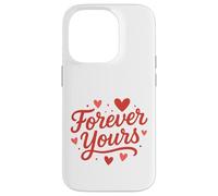 Forever Yours Heart Lettering Art Case for iPhone 14 Pro