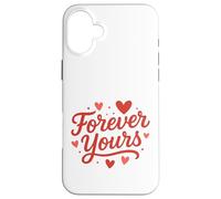 Forever Yours Heart Lettering Art Case for iPhone 16 Plus