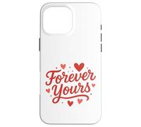 Forever Yours Heart Lettering Art Case for iPhone 16 Pro Max