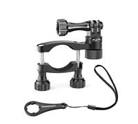 Forevercam 360°Rotation and Lock Any Direction Aluminum Bike Motorcycle Handlebars Mount Compatible for GoPro Hero 13 12 11 10 9 DJI AKASO Insta360 Action Camera