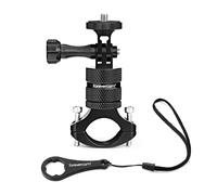 Forevercam Bicycle Mount Action Camera Handlebar, Aluminium Alloy Mountain Bike Holder 1/4 adapter 360 Degree Rotation Rack Cradle Compatible for Gopro DIJ Insta 360 Action Cameras