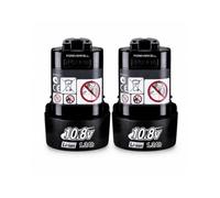 Forevercell Set of 2 10.8 V 1.3 Ah replacement batteries compatible with Makita 10.8 V plug-in battery Li-Ion