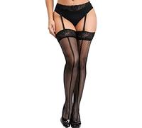 Forevers Womens Garter Belt Fishnet Tights Stockings, High Waisted Suspender Pantyhose,Article Network