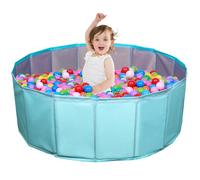 Foreverup Ball Pit, Foldable Baby Ball Pit, 80cm Portable Ocean Ball Pool, Nursery Baby Playpen, An early education tool for parents to teach their babies to distinguish colors (Balls Not Include)