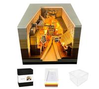 Foreverup Time Piece Calendar 2026, Diagonal Alley Desk Calendar Notepad With LED Light, 3D Desk Calendar, 3D Tear-away Paper Carving Art Memo Pad Gift for Christmas Housewarming Desktop Decoration