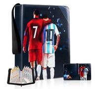 ForeverupTrading Card Album for Football, Football Card Holder, Carrying Case Binder Album with 50 Sleeves 400 Pockets for Collection Football Star Cards Kids Perfect collectible toy