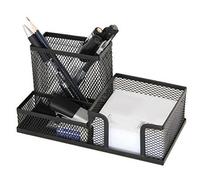 FOReverweihuajz Metal Mesh Desktop Organizer, Pen Pencils Holder Stationery Storage Case/Box Office Home Space Saving Tools - Black