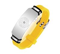 ForeverWill Kabbalah 72 Names of God Jewish Blessing Bracelet, Hebrew Star of David Amulet Silicone Strap Bangle, Kabbalistic Sacred Seal of Tetragrammaton Judaism Jewellery, Yellow