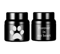 ForeverWill Personalised Small Pet Cremation Urn for Dog Cat Ashes, Memorial Paw Print Funeral Urns with Custom Name Date Engraved Animal Urn for Pets Keepsake Ashes Holder, Forever in My Heart