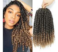 Forevery Passion Twist Hair 12 Inch Passion Twist Crochet Hair 9Packs Crochet Hair for Black Women Pretwisted Crochet Twists Hair Pre Looped T27